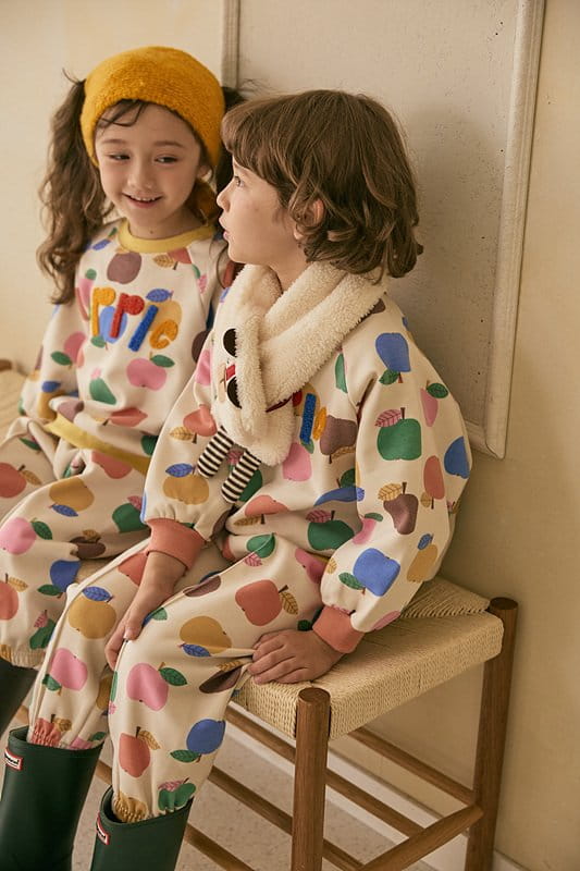 Mimico - Korean Children Fashion - #fashionkids - Apple Tee - 5