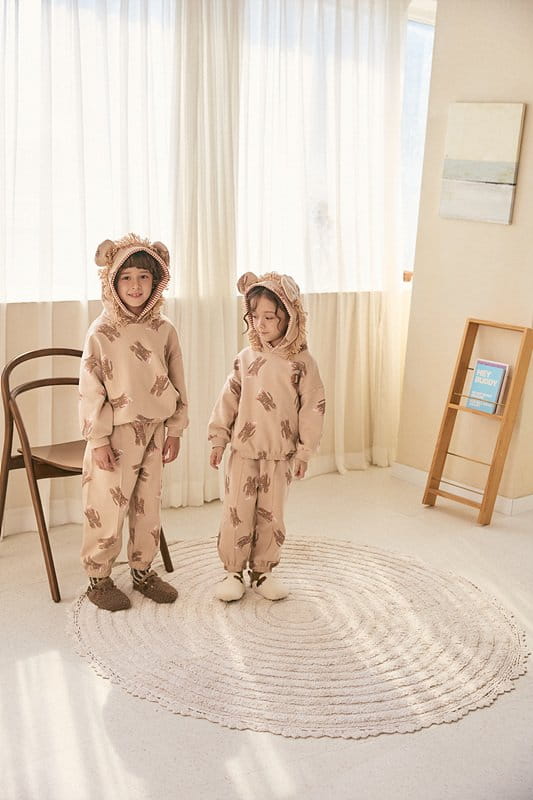 Mimico - Korean Children Fashion - #kidsshorts - Lion Top Bottom Set - 3