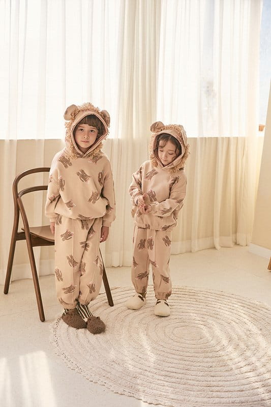 Mimico - Korean Children Fashion - #kidsshorts - Lion Top Bottom Set - 4