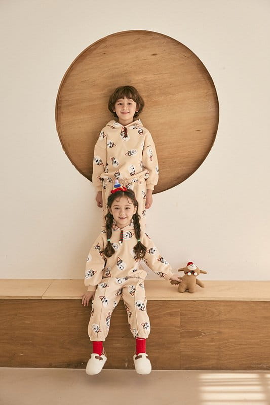 Mimico - Korean Children Fashion - #magicofchildhood - Hat Bear Top Bottom Set - 3