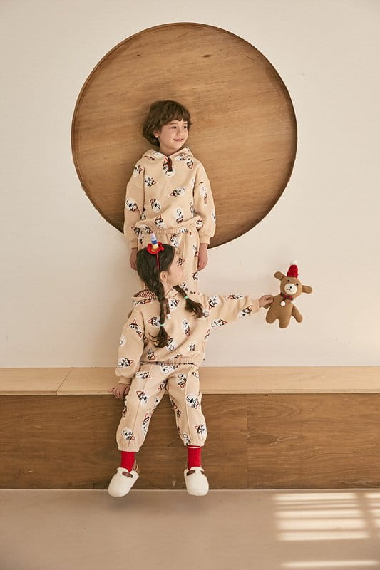 Mimico - Korean Children Fashion - #magicofchildhood - Hat Bear Top Bottom Set - 4