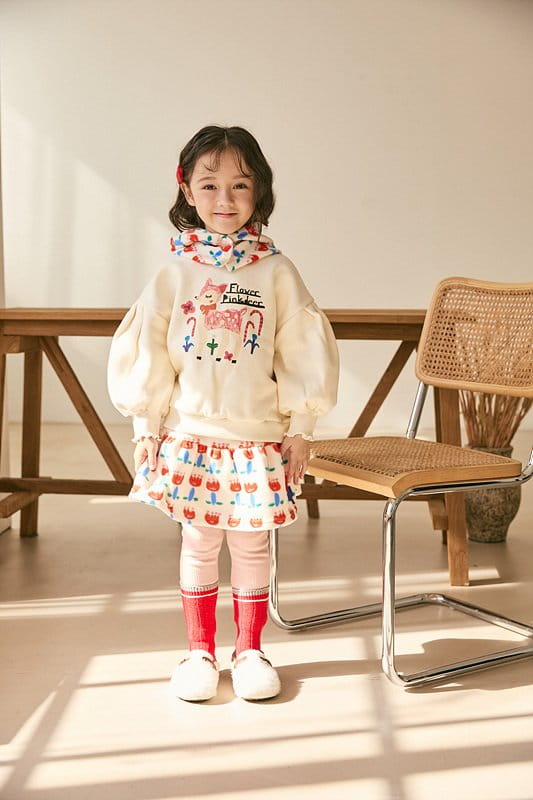Mimico - Korean Children Fashion - #prettylittlegirls - Flower Skirt Leggings