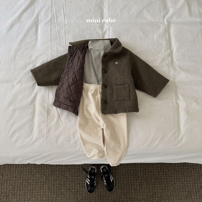 Mini Robe - Korean Baby Fashion - #babyboutiqueclothing - Or Rib Pants - 10