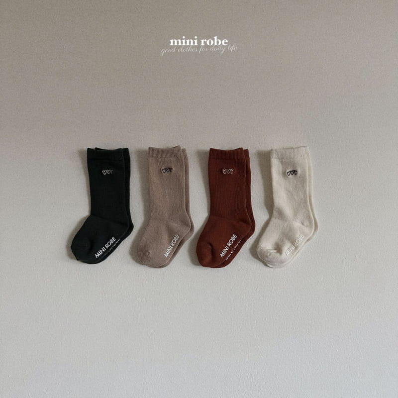Mini Robe - Korean Baby Fashion - #babyclothing - Love U Socks Set