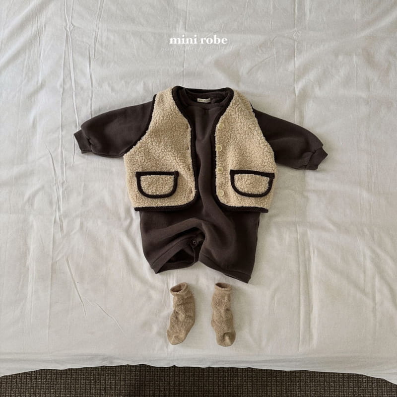 Mini Robe - Korean Baby Fashion - #babygirlfashion - Bbogle Piping Vest - 12
