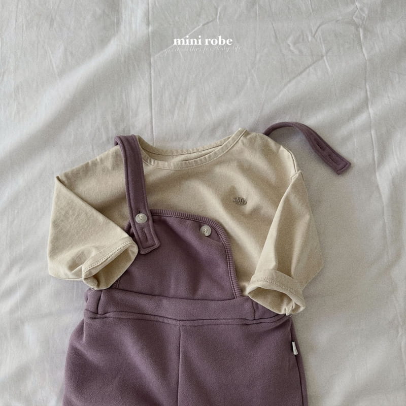 Mini Robe - Korean Baby Fashion - #babyootd - Log Round Tee - 11