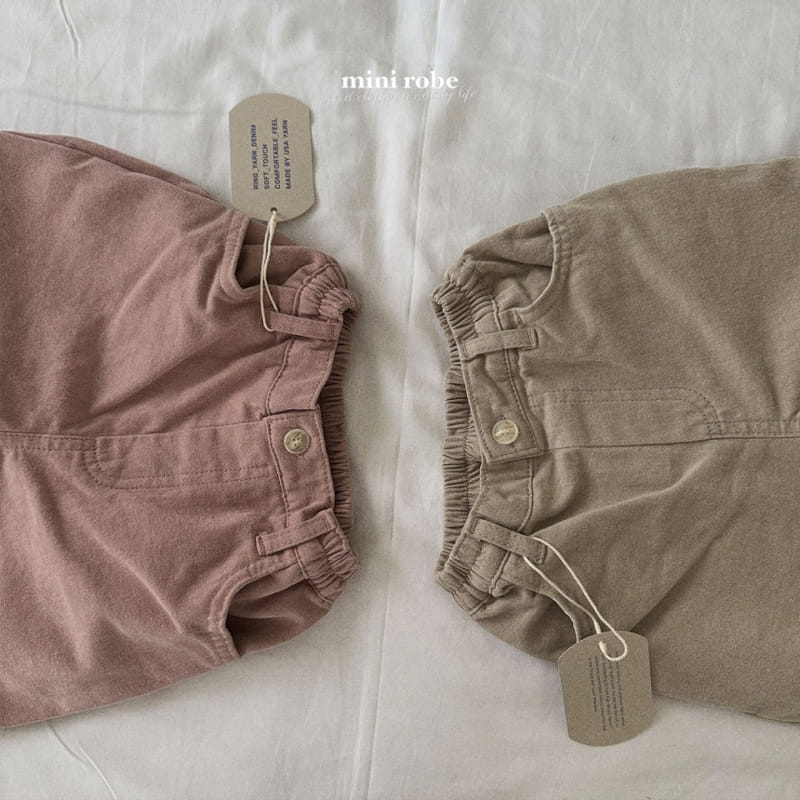 Mini Robe - Korean Baby Fashion - #babyoutfit - Peach Pants