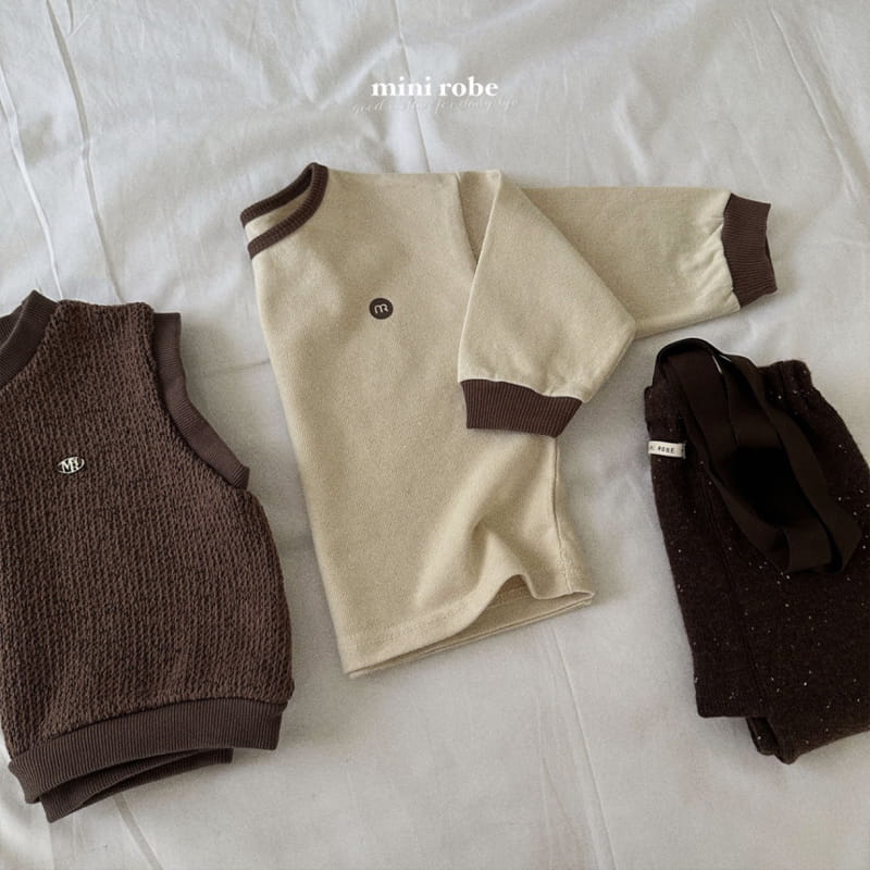 Mini Robe - Korean Baby Fashion - #babyoutfit - Peanut Knit Vest - 10