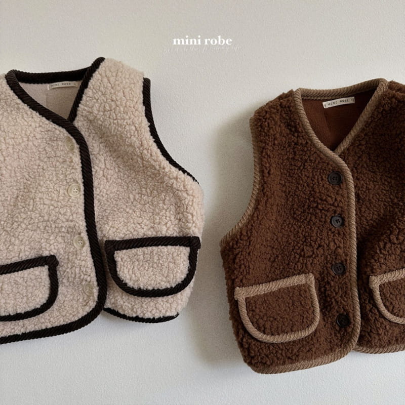 Mini Robe - Korean Baby Fashion - #babywear - Bbogle Piping Vest - 3