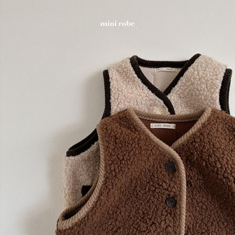 Mini Robe - Korean Baby Fashion - #babywear - Bbogle Piping Vest - 4