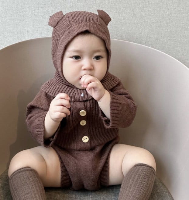 Miso - Korean Baby Fashion - #babyboutique - Bear Baraclava - 7