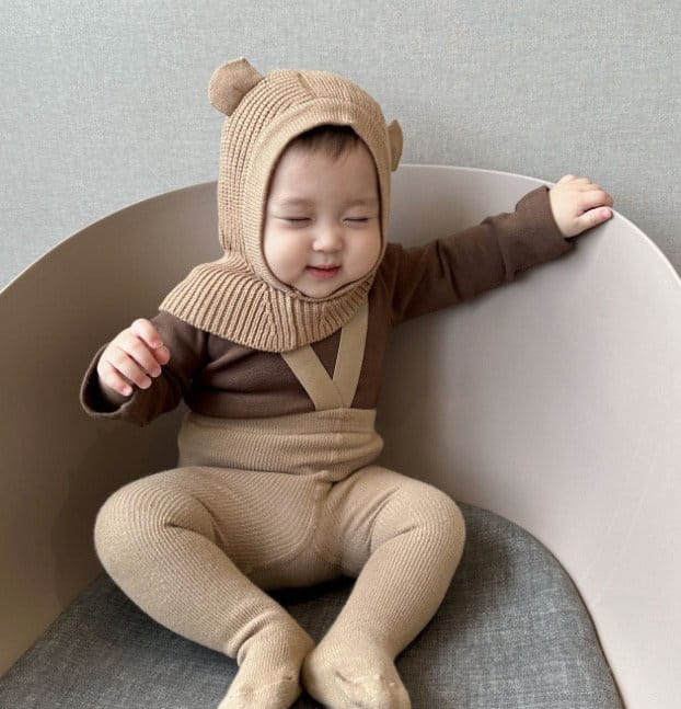 Miso - Korean Baby Fashion - #babyboutiqueclothing - Bear Baraclava - 9