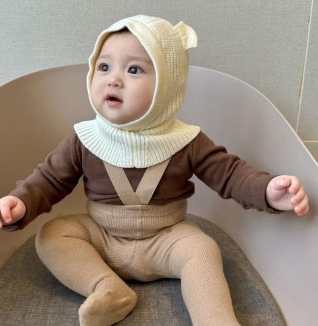 Miso - Korean Baby Fashion - #babyoutfit - Bear Baraclava - 2