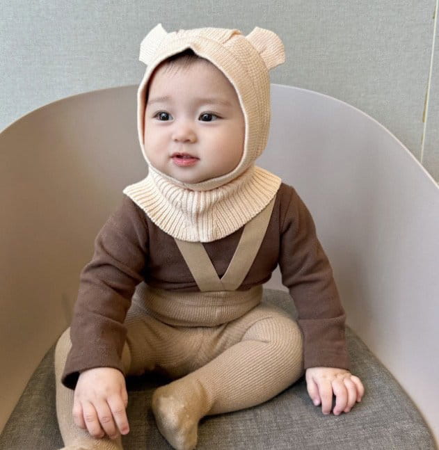 Miso - Korean Baby Fashion - #babyoutfit - Bear Baraclava - 3
