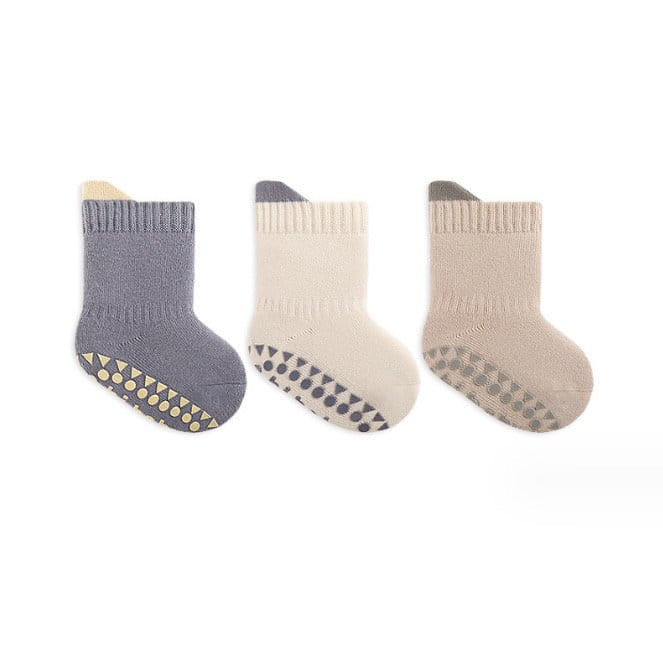 Miso - Korean Baby Fashion - #babywear - Poin Two Tone Socks Set - 2
