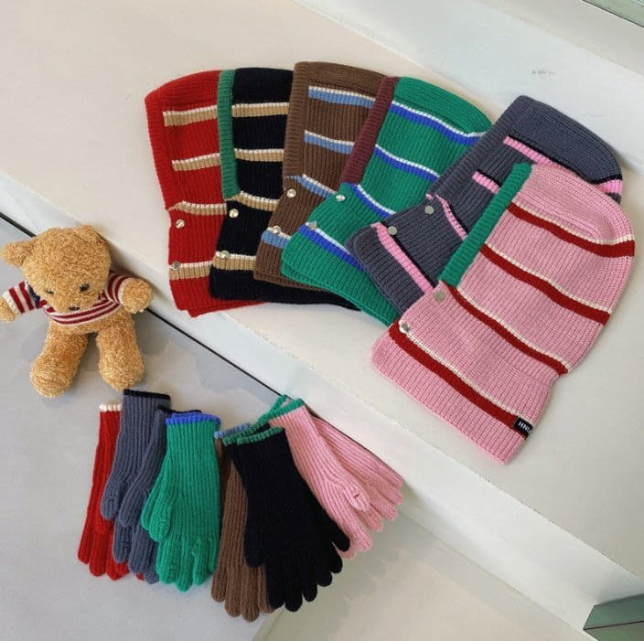Miso - Korean Children Fashion - #Kfashion4kids - Line Finger Gloves - 2
