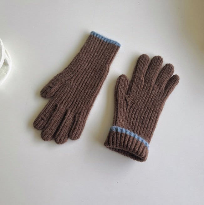 Miso - Korean Children Fashion - #childofig - Line Finger Gloves - 7