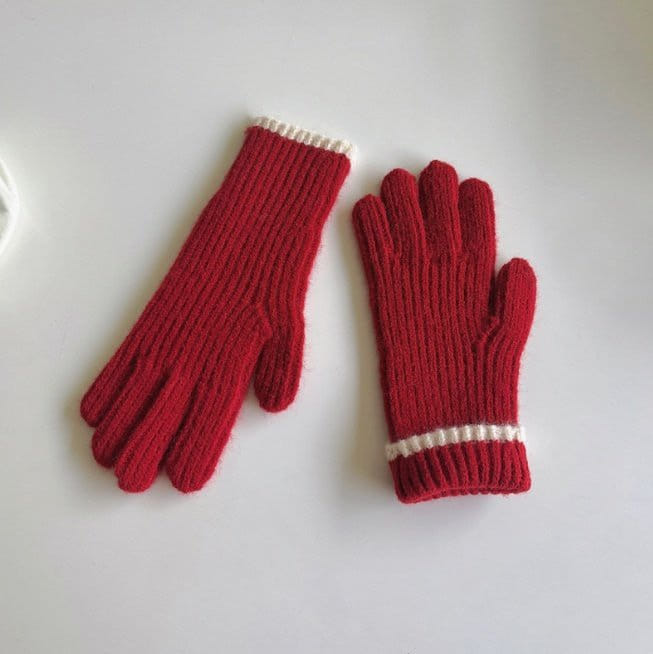 Miso - Korean Children Fashion - #littlefashionista - Line Finger Gloves - 3