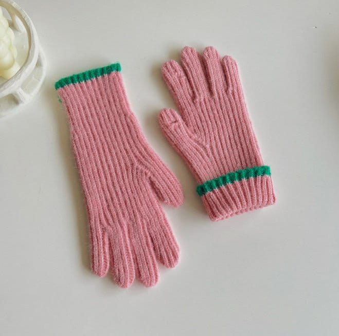 Miso - Korean Children Fashion - #littlefashionista - Line Finger Gloves - 4