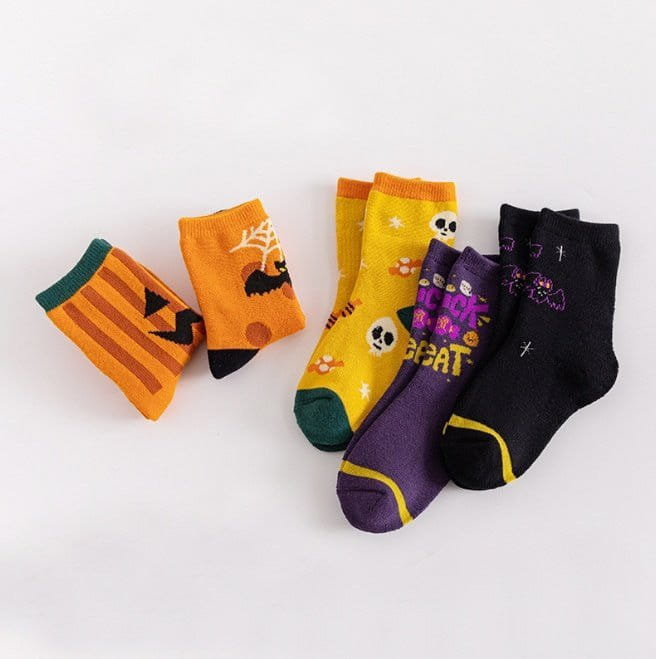 Miso - Korean Children Fashion - #todddlerfashion - Halloween Socks Set - 4