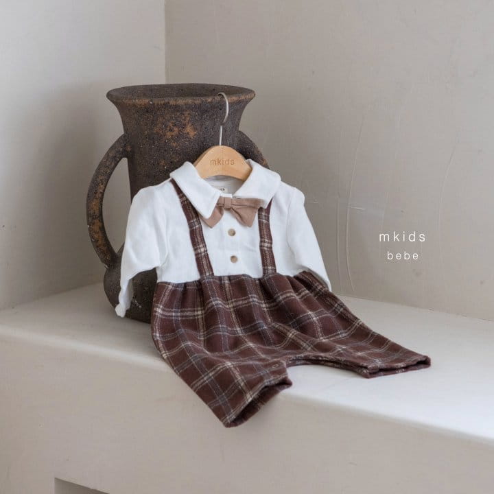 Mkids - Korean Baby Fashion - #babyboutique - Da Vinci Dungarees Bodysuit - 8