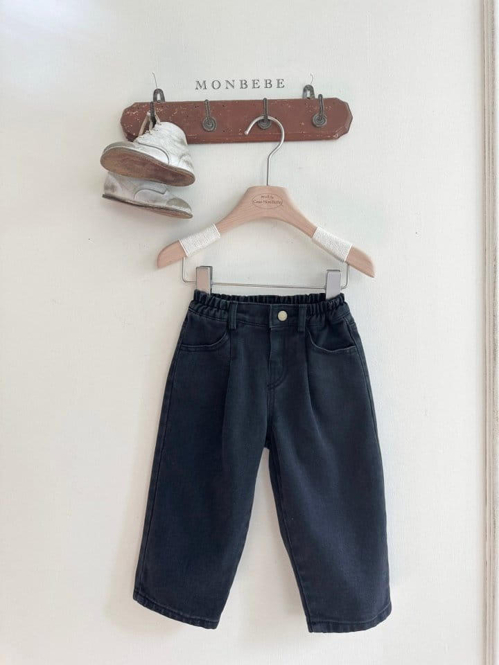 Monbebe - Korean Children Fashion - #Kfashion4kids - Black Jeans