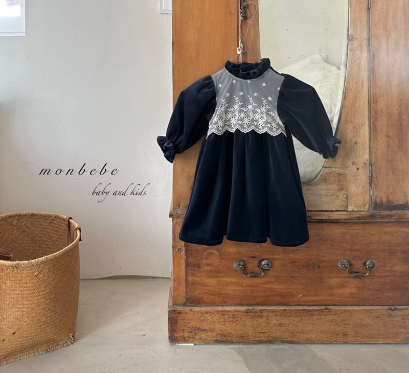 Monbebe - Korean Children Fashion - #stylishchildhood - Veloure Momo One-piece - 3