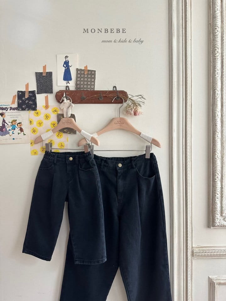 Monbebe - Korean Children Fashion - #toddlerclothing - Black Jeans - 7