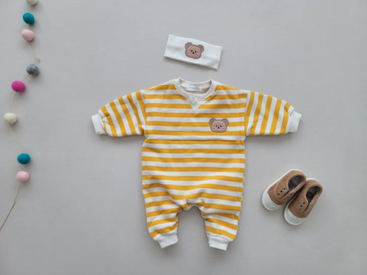 Moran - Korean Baby Fashion - #babylifestyle - Fleece Bear Bodysuit - 4