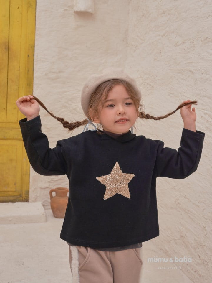 Mumunbaba - Korean Children Fashion - #kidsshorts - Star Hoody Tee - 5