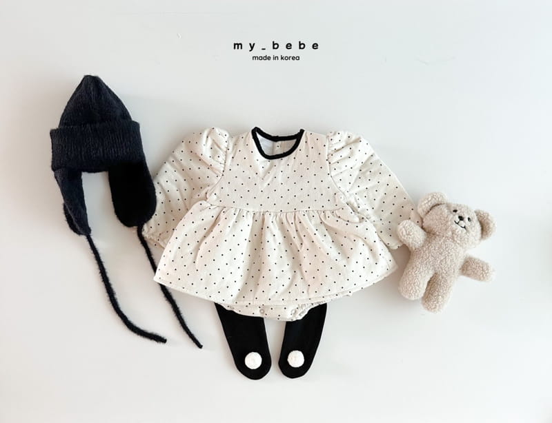My Bebe - Korean Baby Fashion - #babyboutiqueclothing - Bonding One-piece Bodysuit - 11