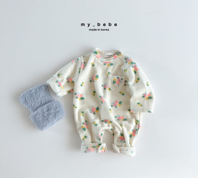 My Bebe - Korean Baby Fashion - #babyfashion - Fleece Bodyusit - 11