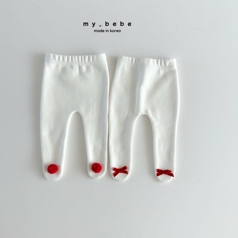 My Bebe - Korean Baby Fashion - #babyfever - Velvet Foot Leggings