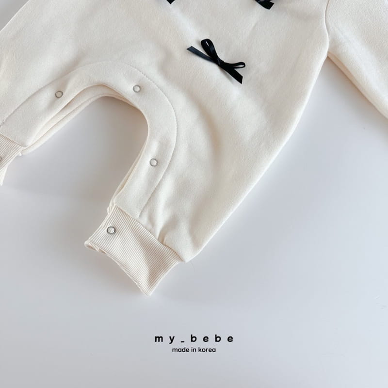My Bebe - Korean Baby Fashion - #babyfever - Ribbon Kangaree Bodysuit - 11
