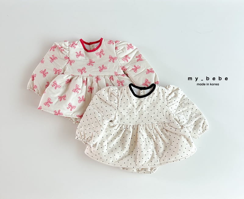 My Bebe - Korean Baby Fashion - #babylifestyle - Bonding One-piece Bodysuit