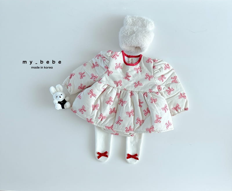 My Bebe - Korean Baby Fashion - #babyootd - Velvet Foot Leggings - 5