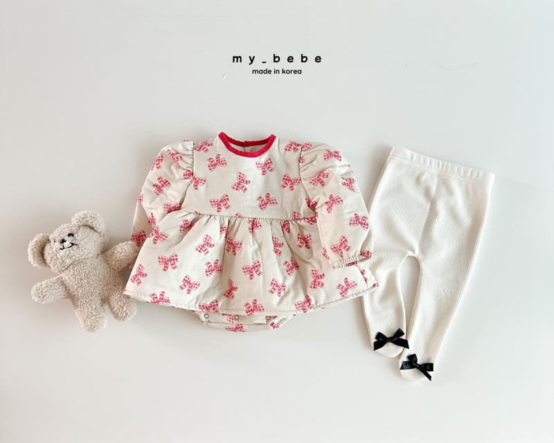 My Bebe - Korean Baby Fashion - #babyoutfit - Winter Foot Leggings - 6