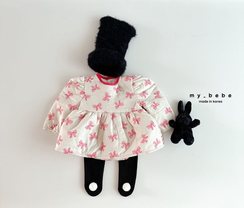 My Bebe - Korean Baby Fashion - #babyoutfit - Bonding One-piece Bodysuit - 5
