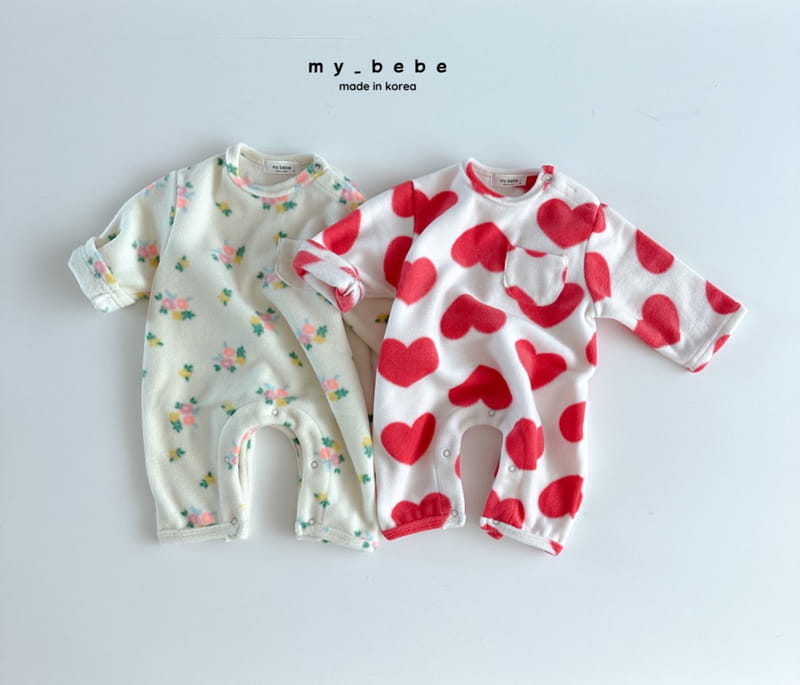 My Bebe - Korean Baby Fashion - #babyoutfit - Fleece Bodyusit - 2