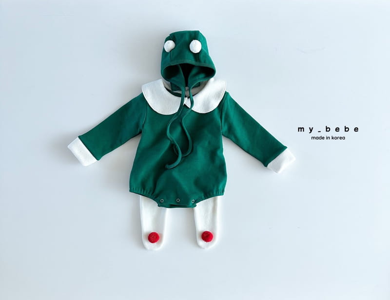 My Bebe - Korean Baby Fashion - #onlinebabyboutique - Christmas Bodysuit Set - 10