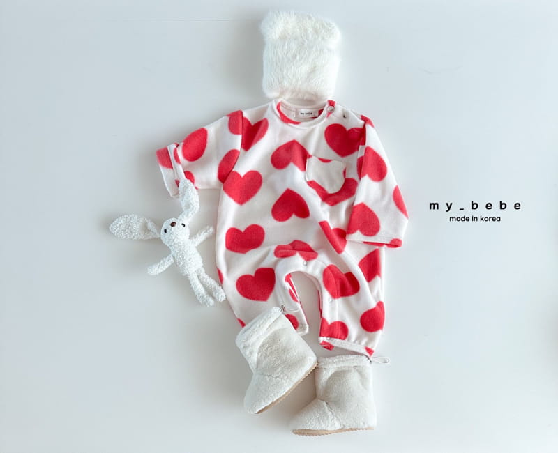 My Bebe - Korean Baby Fashion - #onlinebabyboutique - Fleece Bodyusit - 5