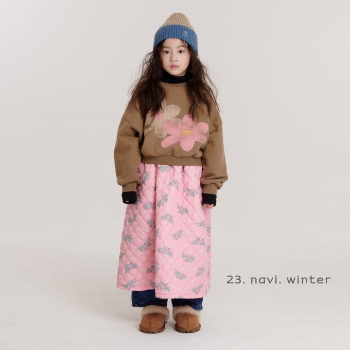 Navi - Korean Children Fashion - #childofig - Flower Sweatshirt