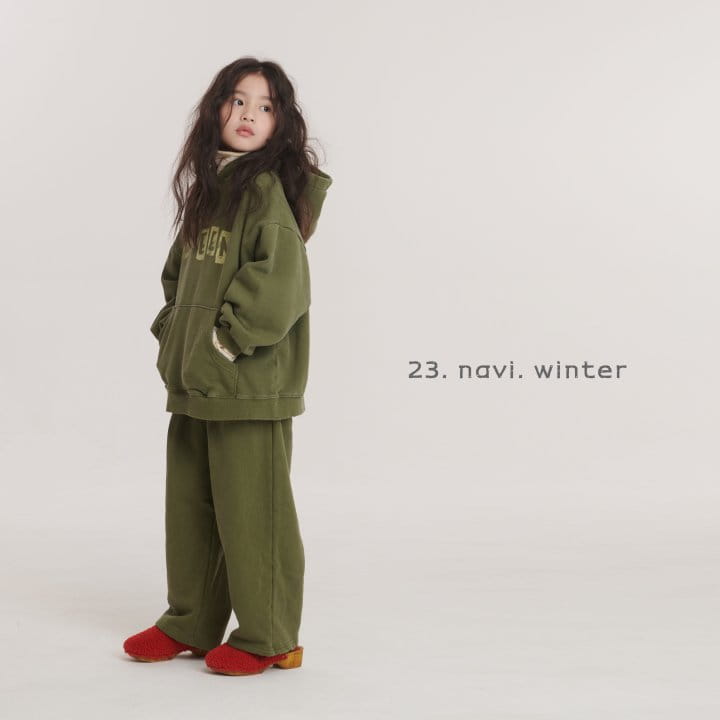 Navi - Korean Children Fashion - #childrensboutique - Green Hoody Tee - 11