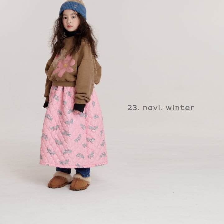 Navi - Korean Children Fashion - #designkidswear - Flower Sweatshirt - 3