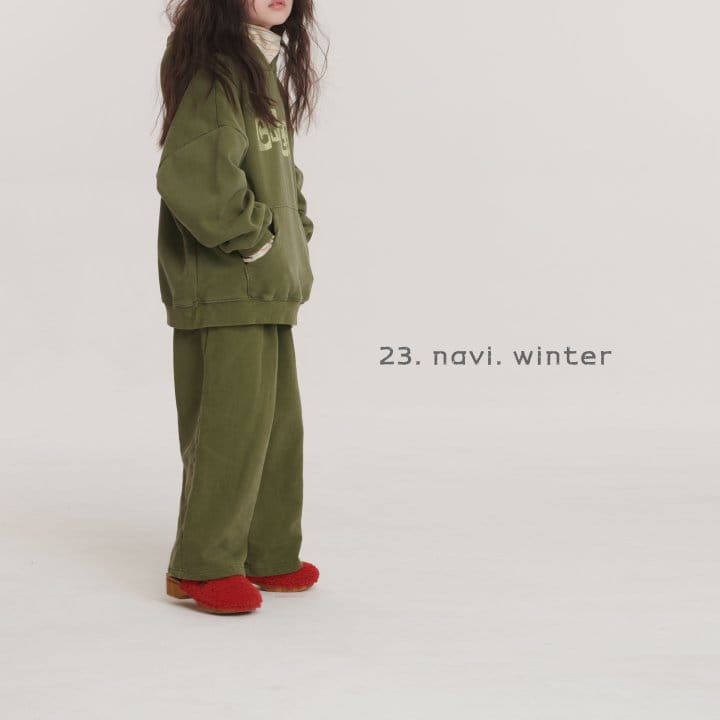 Navi - Korean Children Fashion - #designkidswear - Green Hoody Tee - 12