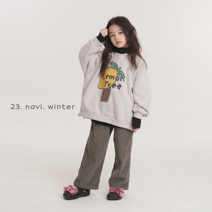 Navi - Korean Children Fashion - #discoveringself - Lemon Sweatshirt - 2