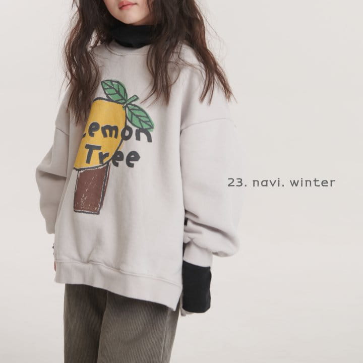 Navi - Korean Children Fashion - #fashionkids - Lemon Sweatshirt - 3