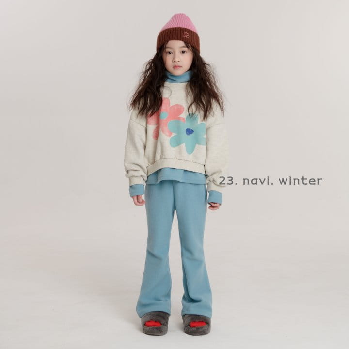 Navi - Korean Children Fashion - #kidsstore - Flower Sweatshirt - 7