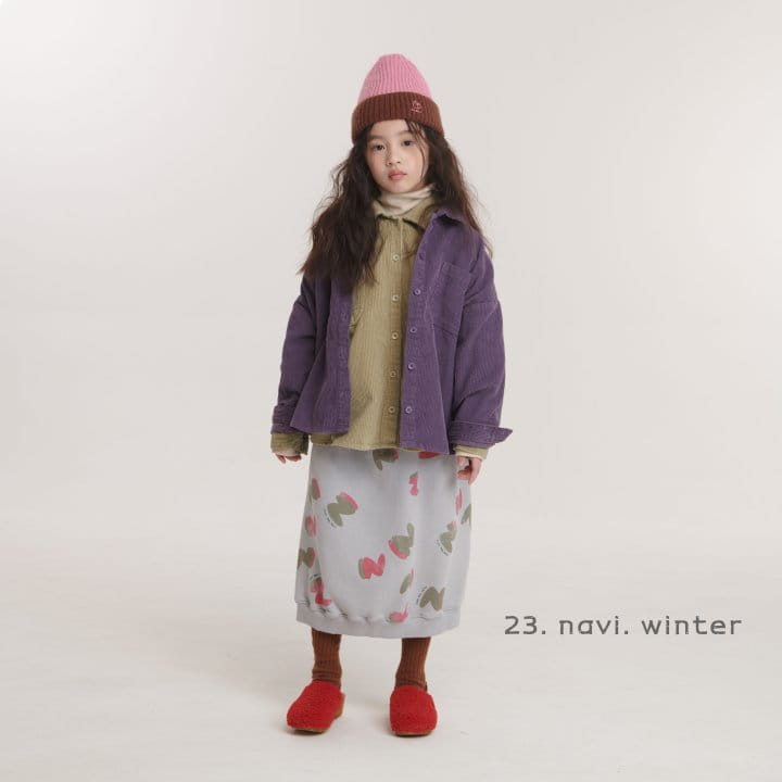 Navi - Korean Children Fashion - #kidsshorts - Corduroy Shirt - 4