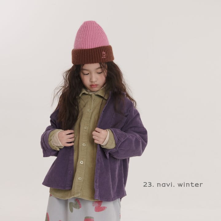 Navi - Korean Children Fashion - #littlefashionista - Corduroy Shirt - 7